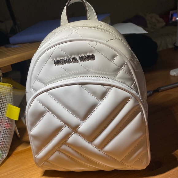 Mini Michael Kors White Backpack